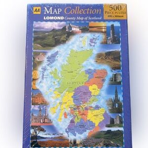 Brand New AA Map Collection Lomond County of Scotland 500 Piece Puzzle.